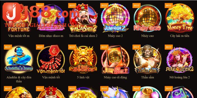 Một vài tựa game hot có mặt tại sảnh Nổ Hũ 